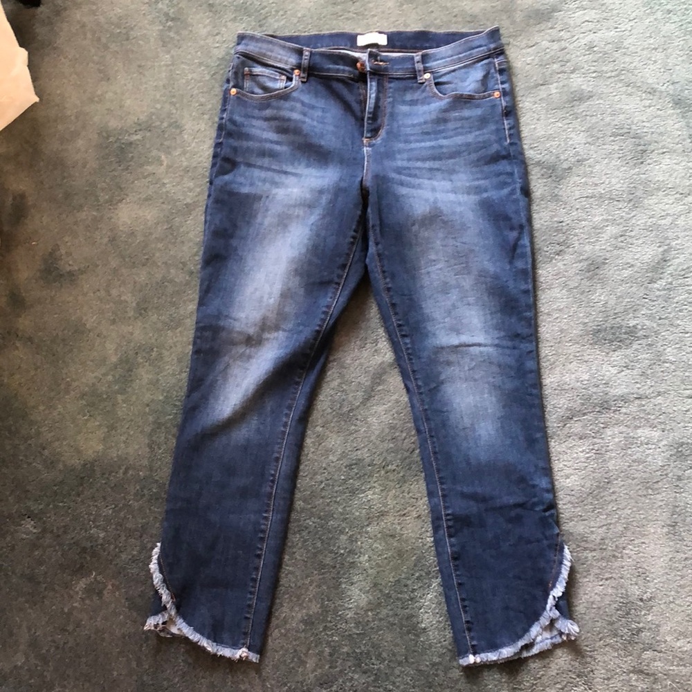 Loft Dark Denim Modern Skinny Jeans